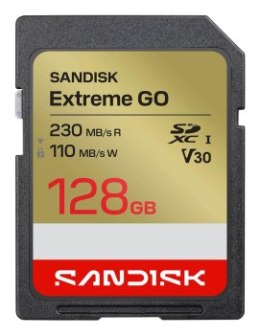 Sandisk Extreme Go SD UHS-I 128GB SD 230MB/s(R) / 110MB/s(W)