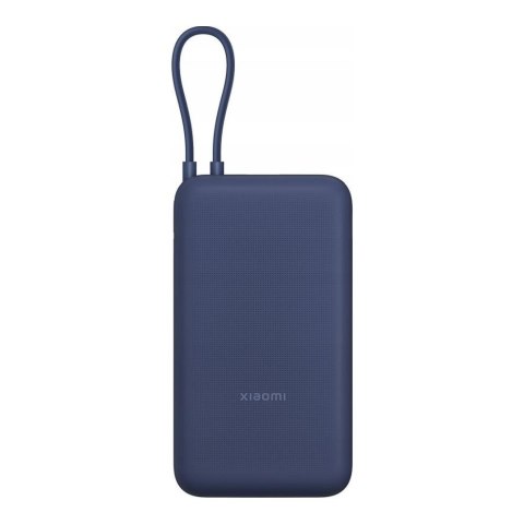 Powerbank Xiaomi 22,5W 20000mAh 2xUSB-C USB-A wbudowany kabel Blue