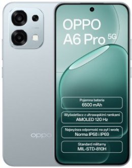 Smartfon Oppo A6 PRO 5G 8/256GB Lunar Titanium
