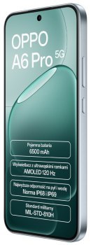 Smartfon Oppo A6 PRO 5G 8/256GB Lunar Titanium