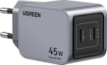 Ugreen Nexode Pro 45W, 2x USB-C szara