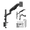 Uchwyt - ERGO OFFICE UCHWYT / WIESZAK NA MONITOR 17 -32 1-10KG CZARNY MAT MAX. VESA 100X100 ER-691 B