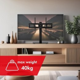 Uchwyt - MACLEAN UNIWERSALNY STOJAK DO TV NA SZAFKĘ RTV PODSTAWKA MAX. 40KG MAX. VESA 600X400 DLA TV 32-75 MC-386