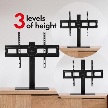 Uchwyt - MACLEAN UNIWERSALNY STOJAK DO TV NA SZAFKĘ RTV PODSTAWKA MAX. 40KG MAX. VESA 600X400 DLA TV 32-75 MC-386