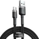 BASEUS CABLE USB DO USB-C CAFULE 3A 0.5M SZARY