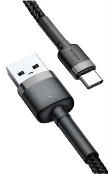 BASEUS CABLE USB DO USB-C CAFULE 3A 0.5M SZARY