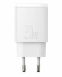 BASEUS ŁADOWARKA SIECIOWA USB USB-C (BIAŁA)