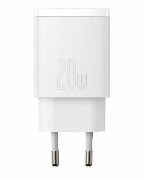 BASEUS ŁADOWARKA SIECIOWA USB USB-C (BIAŁA)