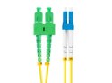 Lanberg światłowodowy SM LC/UPC - SC/APC duplex 2.0m żółty