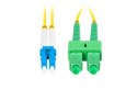 Lanberg światłowodowy SM LC/UPC - SC/APC duplex 2.0m żółty