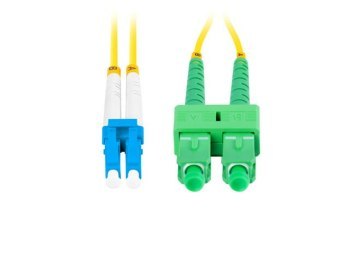 Lanberg światłowodowy SM LC/UPC - SC/APC duplex 2.0m żółty