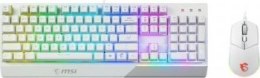 Zestaw klawiatura + mysz MSI VIGOR GK30 COMBO White