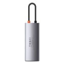 Baseus 6w1Metal Gleam Series, USB-C do 3x USB 3.0 + HDMI + USB-C PD + Ethernet RJ45