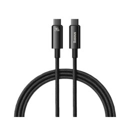 Kabel przewód USB-C Baseus Tungsten Gold CAWJ040101 PD 3.1 E-Marker z obsługą szybkiego ładowania 240W 2m