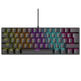 Rampage Klawiatura Mechaniczna PLOWER K60 Blue Switch Czarna