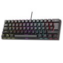 Rampage Klawiatura Mechaniczna PLOWER K60 Blue Switch Czarna