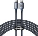 Baseus USB-C - USB-C Crystal Shine, 100W, 2m (czarny)