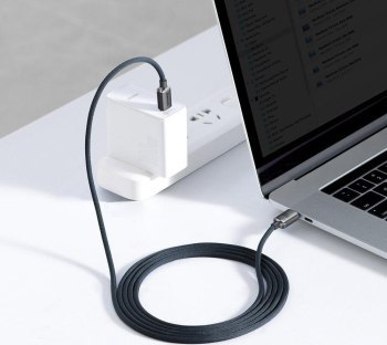 Baseus USB-C - USB-C Crystal Shine, 100W, 2m (czarny)