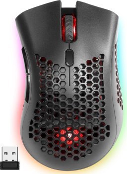 DEFENDER MYSZ BEZPRZEWODOWA GM-709L WARLOCK RF RGB 2400DPI 8P 5 TRYBÓW PODŚWIETLENIA DZIUROWANA 52709