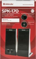 DEFENDER GŁOŚNIKI KOMPUTEROWE SPK-170 2.0 4W USB 65165