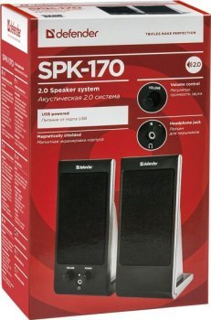 DEFENDER GŁOŚNIKI KOMPUTEROWE SPK-170 2.0 4W USB 65165