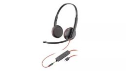 Słuchawki przewodowe HP Poly Blackwire 3225 Stereo USB-C + Adapter USB-C/A -8X229AA