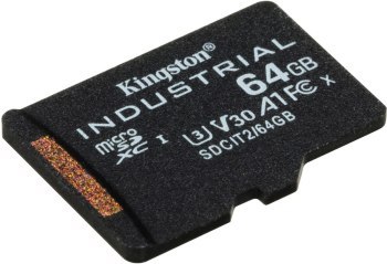 Kingston Industrial microSDHC 64GB Class 10 A1 pSLC + SD Adapter