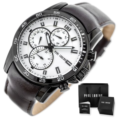 ZEGAREK MĘSKI PAUL LORENS - PL9753A8-3B1 (zg364g) + BOX