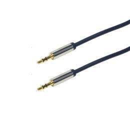 Kabel audio stereo LogiLink CA10300 3,5 mm, M/M, 3m, niebieski