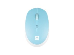 Mysz bezprzewodowa Natec Harrier 2 bluetooth 5.1 1600 DPI z cichym klikiem biało-niebieska