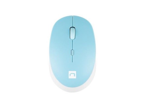 Mysz bezprzewodowa Natec Harrier 2 bluetooth 5.1 1600 DPI z cichym klikiem biało-niebieska