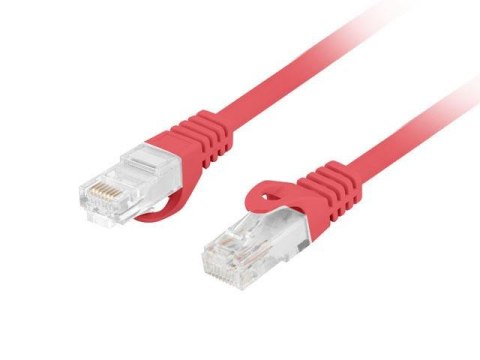 Patchcord Lanberg UTP kat.6 1m LSZH CU fluke passed czerwony
